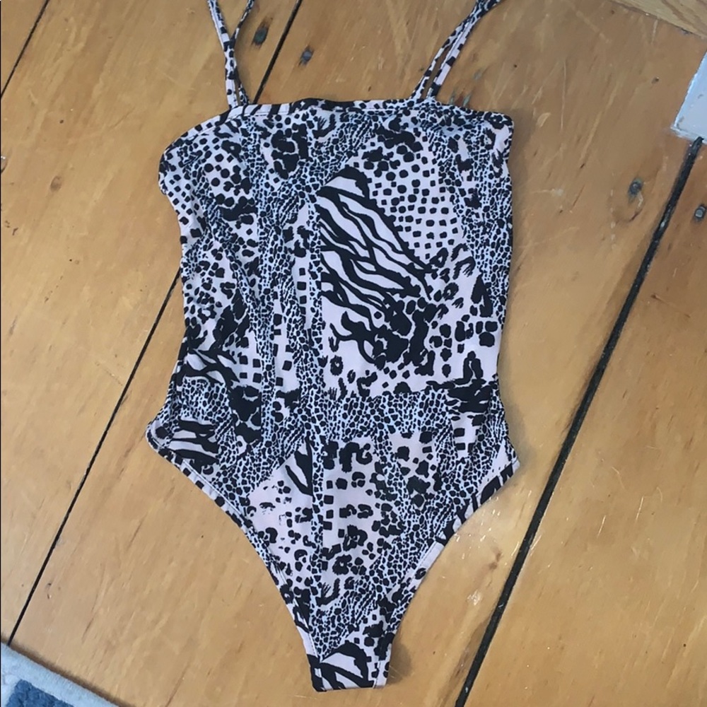 Nasty Gal Jungle Pattern Body Suit